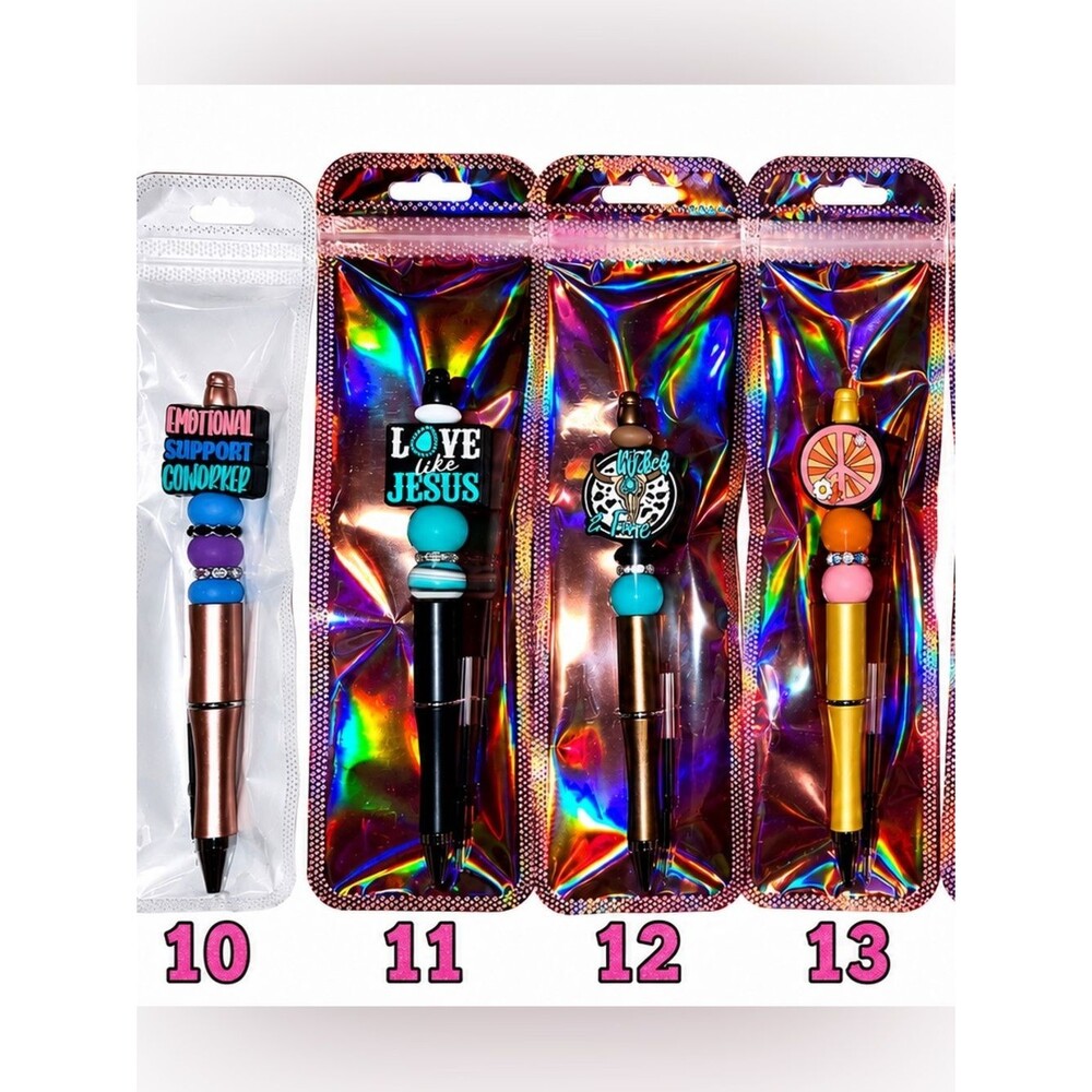 Handmade Beaded Focal Pens with Ink Refill! ποΈ - Picture 4 of 11